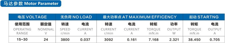 low speed brushed dc motor